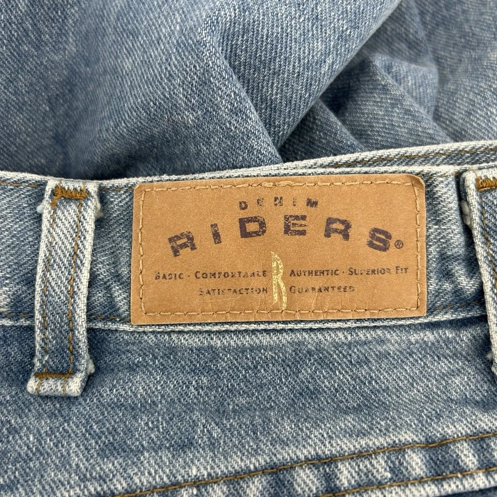 Riders by Lee Womens 24W High Rise Relaxed‎ Fit Medium Wash Jeans Americana Vtg